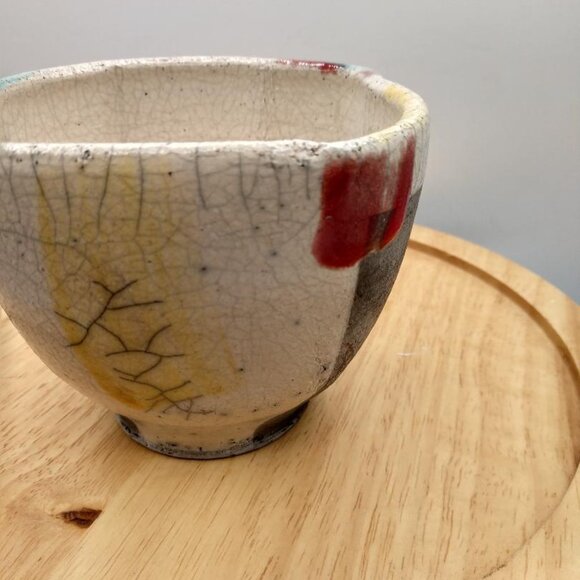 Segal Signed Pottery Bowl/Cup green/brown MCM look - Picture 10 of 15